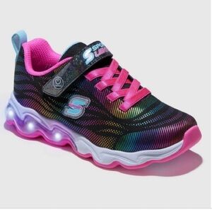 S Sport by Skechers Kids' Jazmin 2.0 Sneakers Black Light up Size 13 new